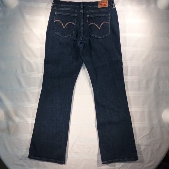 Levi’s Women’s Classic Bootcut Jeans Size 12 Dark Wash Mid Rise Stretch Denim - Picture 9 of 9